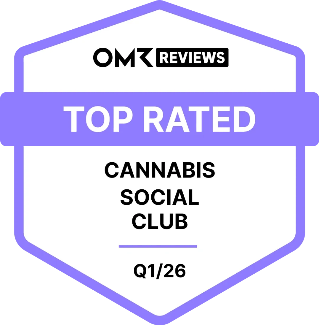 OMR Badge - Cannanas - Top Rated Cannabis Social Club Software 2026