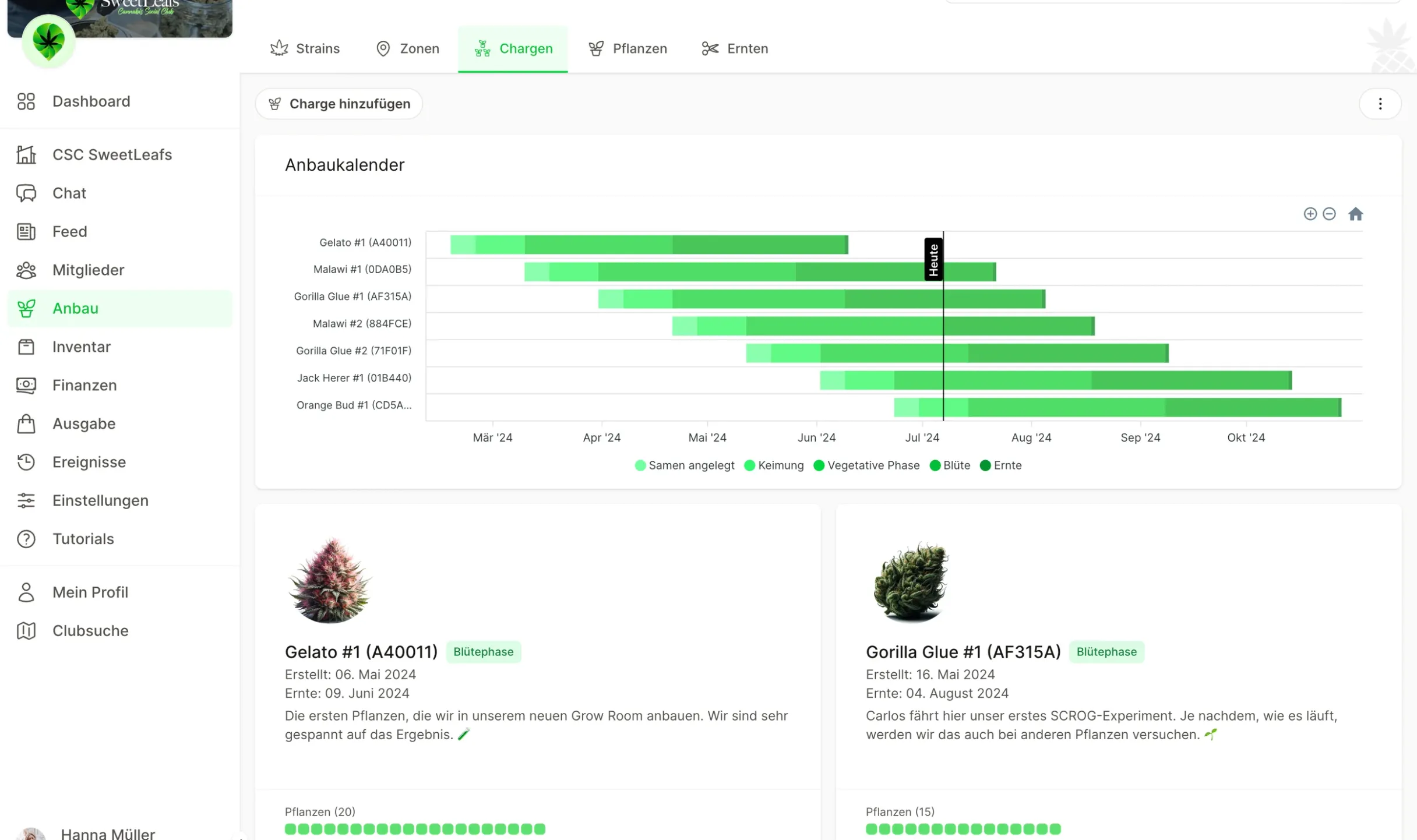 Cannanas app screenshot